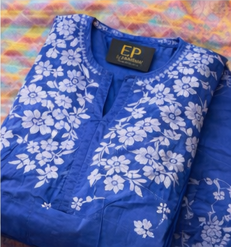 Royal Blue Heritage Kurti